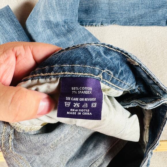 Vigoss Jeans Women's 11 Blue Fit Bootcut Mid Rise Distressed Medium Wash Stretch - Picture 8 of 14